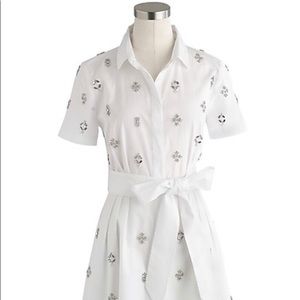 NWOT: J.Crew Thomas Mason Beaded Shirt Dress